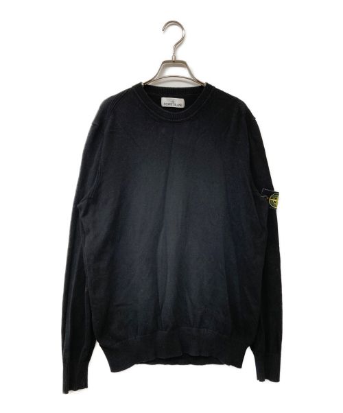 STONE ISLAND（ストーンアイランド）STONE ISLAND (ストーンアイランド) クルーネックニット ブラック サイズ:XLの古着・服飾アイテム