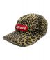 Supreme（シュプリーム）の古着「23AW Leopard Washed Chino Twill Camp Cap」｜ブラウン×ブラック