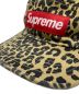 中古・古着 Supreme (シュプリーム) 23AW Leopard Washed Chino Twill Camp Cap ブラウン×ブラック：9800円