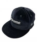 SUPREME×New Eraシュプリーム×ニューエラ）の古着「Velour Box Logo Cap」｜ブラック