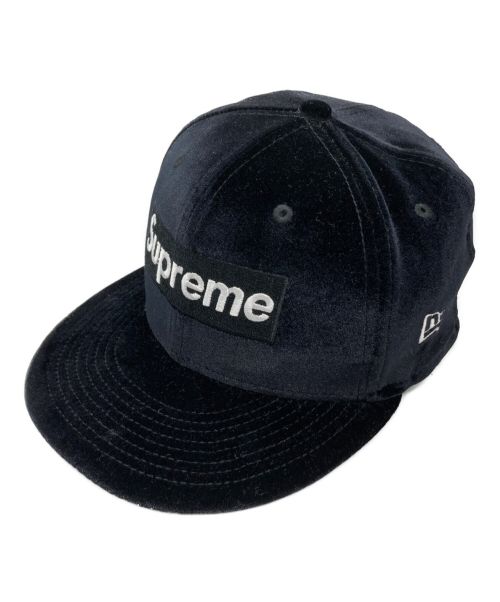 SUPREME（シュプリーム）SUPREME (シュプリーム) New Era (ニューエラ) Velour Box Logo Cap ブラック サイズ:57.7cmの古着・服飾アイテム