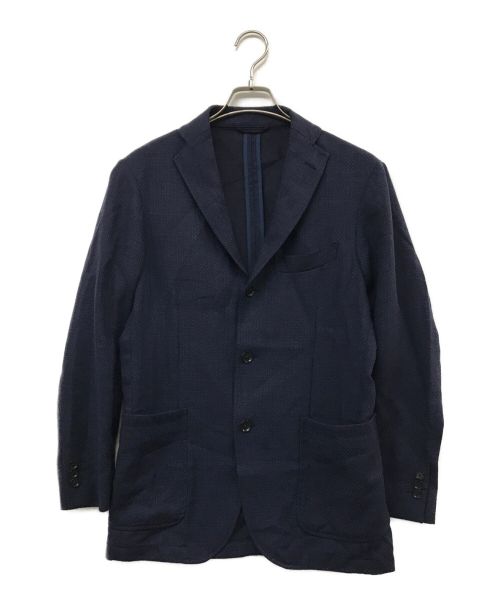 RING JACKET（リングジャケット）RING JACKET (リングジャケット) ウールアンコンジャケット ネイビー サイズ:48の古着・服飾アイテム