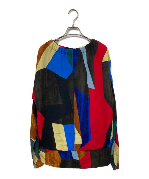 MARNI（マルニ）MARNI (マルニ) Viscose Cannette Crew Neck Blouse in Multi マルチカラー サイズ:38の古着・服飾アイテム