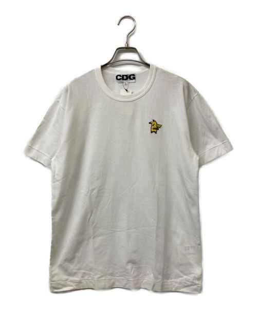 CDG（シーディージー）CDG (シーディージー) POKEMON (ポケモン) 23SS ピカチュウワンポイントTee ホワイト サイズ:Ｌ 未使用品の古着・服飾アイテム