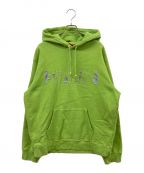 SUPREMEシュプリーム）の古着「20SS Reflective Cutout Hooded Sweatshirt リフレクティブカットアウトフーディー」｜グリーン