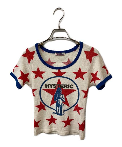 Hysteric Glamour（ヒステリックグラマー）Hysteric Glamour (ヒステリックグラマー) HYS STAR Tシャツ  アイボリー サイズ:FREEの古着・服飾アイテム