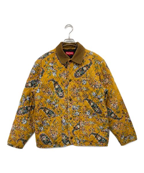 SUPREME（シュプリーム）SUPREME (シュプリーム) 19AW QUILTED PAISLEY JACKET イエロー サイズ:Sの古着・服飾アイテム