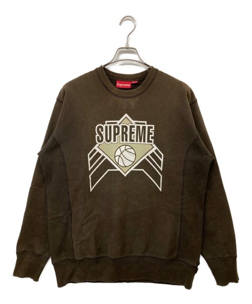 SUPREME（シュプリーム）SUPREME (シュプリーム) 04AWアーカイブ Basketball Graphic Sweatshirt ブラウン サイズ:Lの古着・服飾アイテム