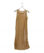 Uhrウーア）の古着「23SS Fishnet Dress」｜ベージュ