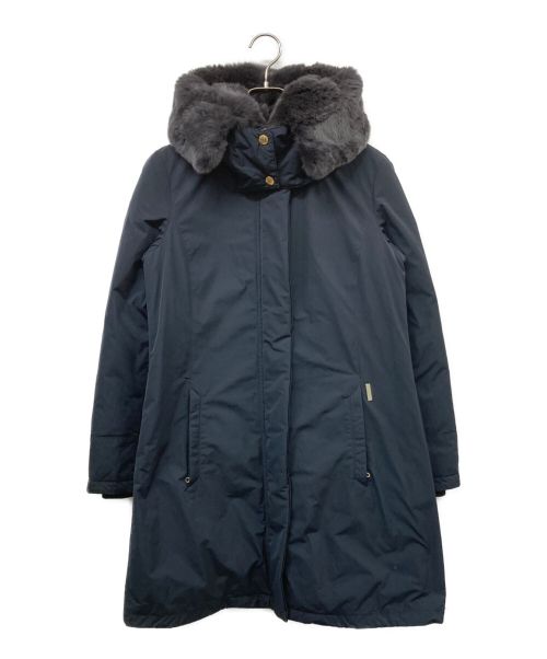 WOOLRICH（ウールリッチ）WOOLRICH (ウールリッチ) W's BOW BRIDGE COAT ネイビー サイズ:Sの古着・服飾アイテム