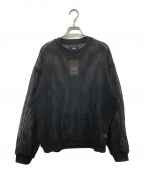 stussyステューシー）の古着「COTTON MESH LS CREW」｜ブラック