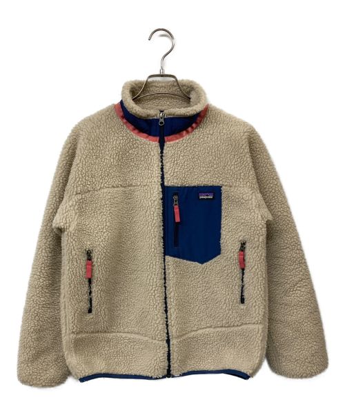 Patagonia（パタゴニア）Patagonia (パタゴニア) キッズ規格 RETRO-X FLEECE JKT アイボリー サイズ:XLの古着・服飾アイテム