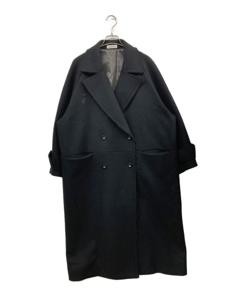 MAISON SPECIAL（メゾンスペシャル）MAISON SPECIAL (メゾンスペシャル) Super140 Melton Over Coat ブラック サイズ:38の古着・服飾アイテム