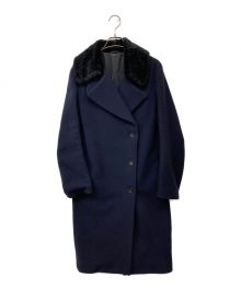 Acne studios（アクネ ストゥディオス）の古着「Era Boiled Wool Coat」｜ネイビー