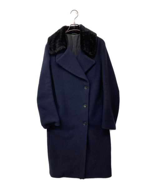 Acne studios（アクネ ストゥディオス）ACNE STUDIOS (アクネストゥディオス) Era Boiled Wool Coat ネイビー サイズ:34の古着・服飾アイテム