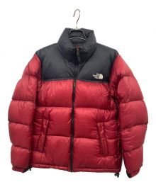 THE NORTH FACE（ザ ノース フェイス）の古着「ヌプシダウンジャケット」｜レッド×ブラック