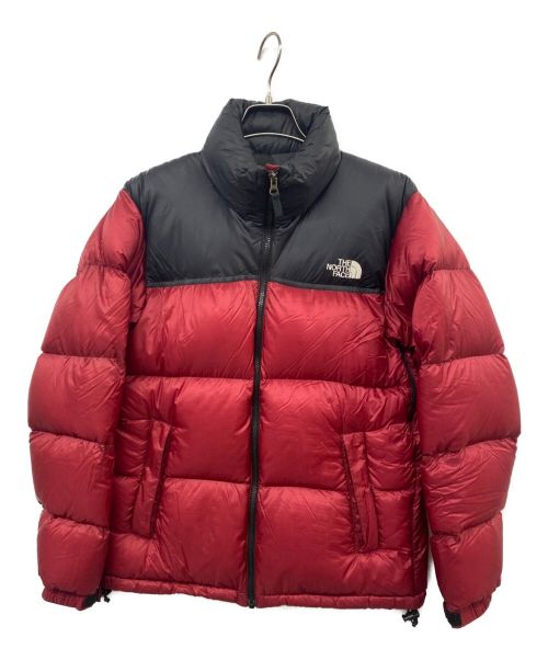 THE NORTH FACE（ザ ノース フェイス）THE NORTH FACE (ザ ノース フェイス) ヌプシダウンジャケット レッド×ブラック サイズ:Lの古着・服飾アイテム