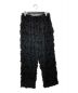 juha（ユハ）の古着「LONG CUT JACQUARD PANTS」｜ブラック