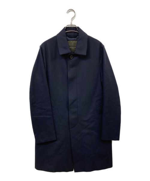 MACKINTOSH LONDON（マッキントッシュ ロンドン）MACKINTOSH LONDON (マッキントッシュ ロンドン) ウールシルクステンカラーコート ネイビー サイズ:40の古着・服飾アイテム