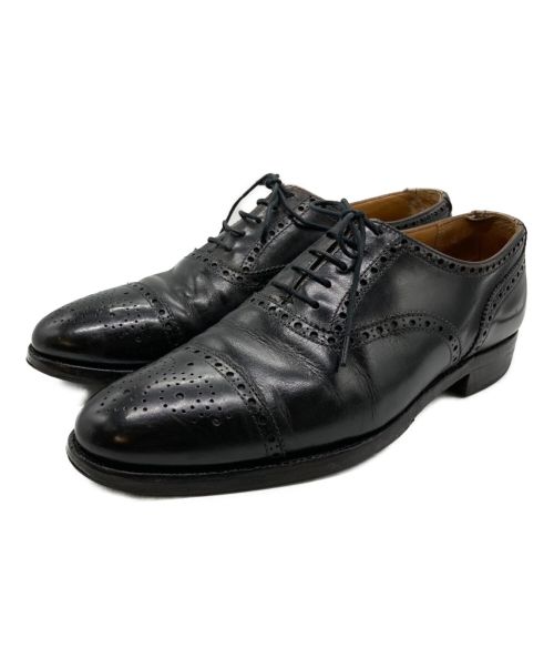 Crockett & Jones（クロケット＆ジョーンズ）Crockett & Jones (クロケット＆ジョーンズ) セミブローグシューズ ブラック サイズ:6の古着・服飾アイテム