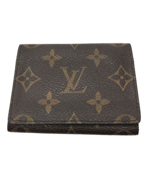 LOUIS VUITTON（ルイ ヴィトン）LOUIS VUITTON (ルイ ヴィトン) モノグラム アンヴェロップ・カルト・ドゥ・ヴィジット カードケース ブラウンの古着・服飾アイテム