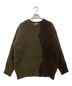 Name.（ネーム）の古着「ASYMMETRIC KNIT SWEATER」｜ブラウン×ベージュ