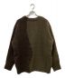 Name. (ネーム) ASYMMETRIC KNIT SWEATER ブラウン×ベージュ サイズ:2：9000円