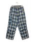 Name.（ネーム）の古着「SHAGGY CHECK CARGO PANTS」｜ブルー