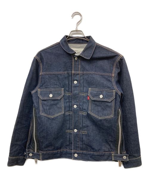 LEVI'S（リーバイス）LEVI'S (リーバイス) sacai (サカイ) 2ndタイプジップデニムジャケット インディゴ サイズ:Sの古着・服飾アイテム