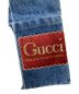 中古・古着 GUCCI (グッチ) ロゴパッチウォッシュドフレアデニムパンツ ブルー サイズ:30：44800円