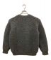 BATONER (バトナ―) SPREAD ARAN CREW NECK ウールニット グレー サイズ:2：12800円