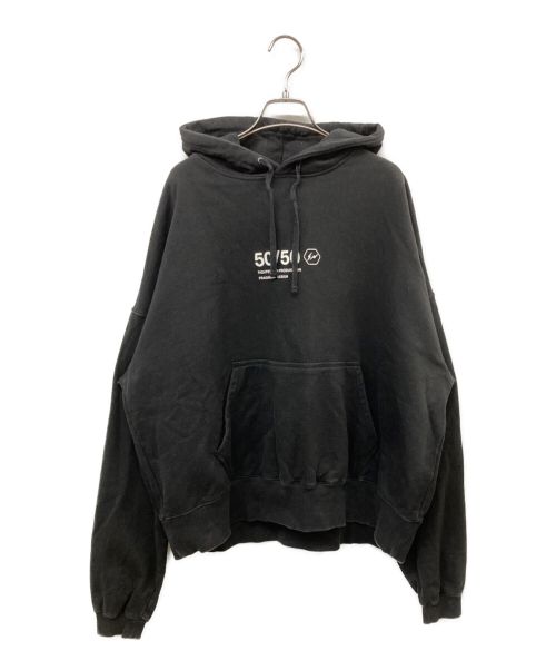 TIGHTBOOTH PRODUCTION（タイトブースプロダクション）TIGHTBOOTH PRODUCTION (タイトブースプロダクション) FRAGMENT DESIGN (フラグメント デザイン) 50-50 HOODIE ブラック サイズ:Ｌの古着・服飾アイテム