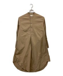 STUDIO NICHOLSON（スタジオ ニコルソン）の古着「POWDER COTTON SHIRT DRESS シャツワンピース」｜ベージュ