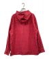 Supreme (シュプリーム) Mini Plaid Hooded Shirt レッド サイズ:XL：9800円