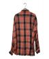 JOHN LAWRENCE SULLIVAN (ジョンローレンスサリバン) CHECKED CUPRA REGULAR COLLAR SHIRT レッド サイズ:48：5800円