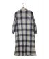 AURALEE（オーラリー）の古着「SUPER LIGHT WOOL CHECK MAXI ONE-PIECE スーパーライトウールチェックマキシワンピース」｜グレー×ネイビー