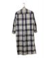 AURALEE (オーラリー) SUPER LIGHT WOOL CHECK MAXI ONE-PIECE スーパーライトウールチェックマキシワンピース グレー×ネイビー サイズ:表記無：9800円