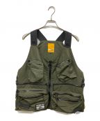 GRIP SWANY×CAPTAINS HELMグリップスワニー×キャプテンズヘルム）の古着「FISHING/CAMPING WATER-PROOF VEST」｜カーキ