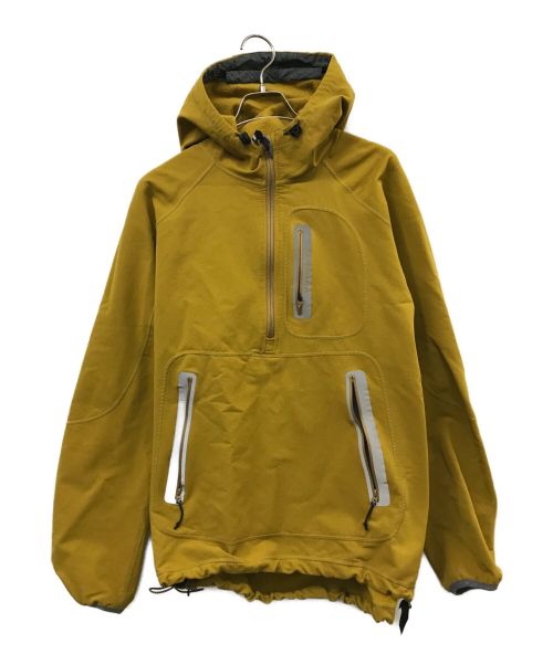 and wander（アンドワンダー）and wander (アンドワンダー) soft shell jacket イエロー サイズ:4の古着・服飾アイテム