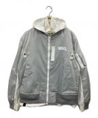 NIKE×sacaiナイキ×サカイ）の古着「NRG LAYERED JKT」｜グレー×ホワイト