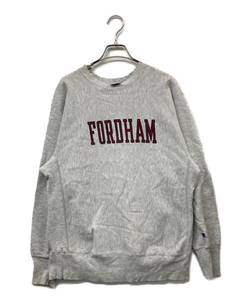 Champion（チャンピオン）Champion (チャンピオン) FORDHAM 刺繍タグ リバースウィーブスウェット グレー サイズ:Lの古着・服飾アイテム