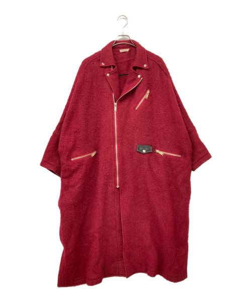 CHRISTIAN DADA（クリスチャンダダ）CHRISTIAN DADA (クリスチャンダダ) Shaggy Wool Oversized Motorcy レッド サイズ:36の古着・服飾アイテム