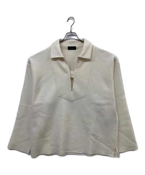 ALANUI（アラヌイ）ALANUI (アラヌイ) 23AW イタリア製 デザインインノベーション ニット ホワイト サイズ:XLの古着・服飾アイテム