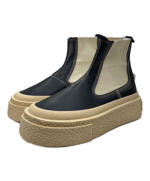 MM6 Maison Margiela（エムエムシックス メゾンマルジェラ）MM6 Maison Margiela (エムエムシックス メゾンマルジェラ) サイドゴアハイカットスニーカー ブラック サイズ:42の古着・服飾アイテム