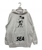 WIND AND SEA×DISNEYウィンド アンド シー×ディズニー）の古着「MICKEY MOUSE HOODIE」｜グレー