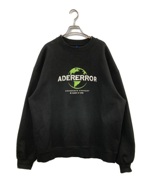 ADER error（アーダーエラー）ADER error (アーダーエラー) エンブロイダリーロゴクルーネックスウェット ブラック サイズ:	SIZE A2の古着・服飾アイテム