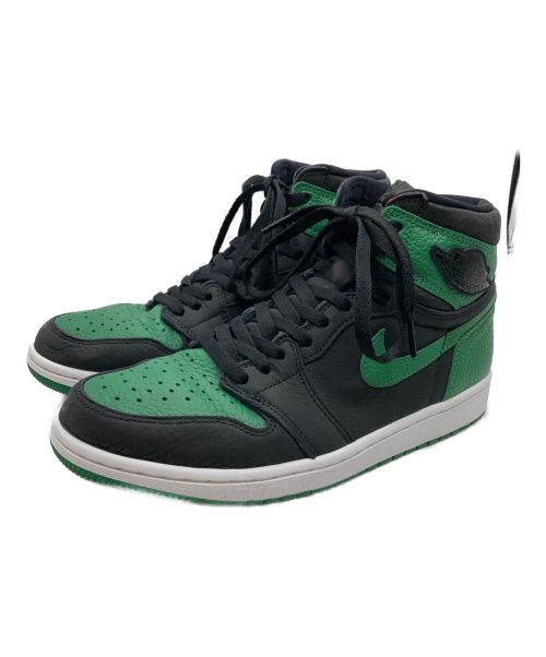 NIKE（ナイキ）NIKE (ナイキ) AIR JORDAN 1 RETRO HIGH OG 	BLACK/PINE GREEN エアジョーダン1 ハイカットスニーカー ブラック×グリーン サイズ:26.5の古着・服飾アイテム