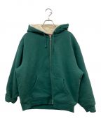 SUPREMEシュプリーム）の古着「22FW Faux Fur Lined Zip Up Hooded Sweatshirt」｜グリーン