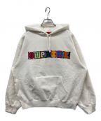 SUPREMEシュプリーム）の古着「23SS Beaded Hooded Sweat Shirt」｜ホワイト