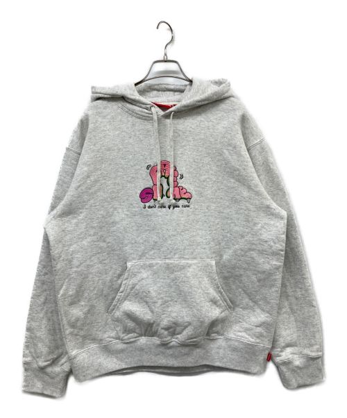 SUPREME（シュプリーム）Supreme (シュプリーム)  21SS Don't Care Hooded Sweatshirt グレー サイズ:Mの古着・服飾アイテム